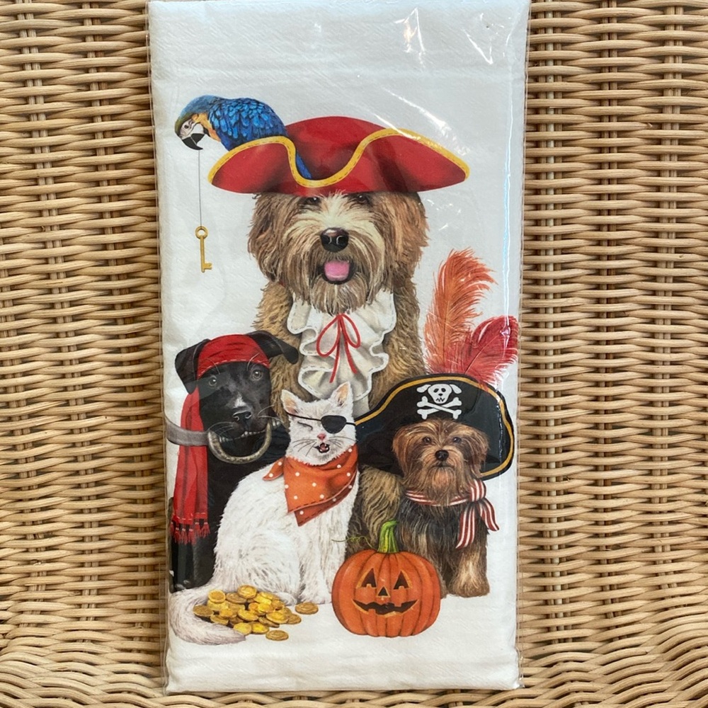 🎃Halloween Flour Sack Kitchen Towel 30” x 30”